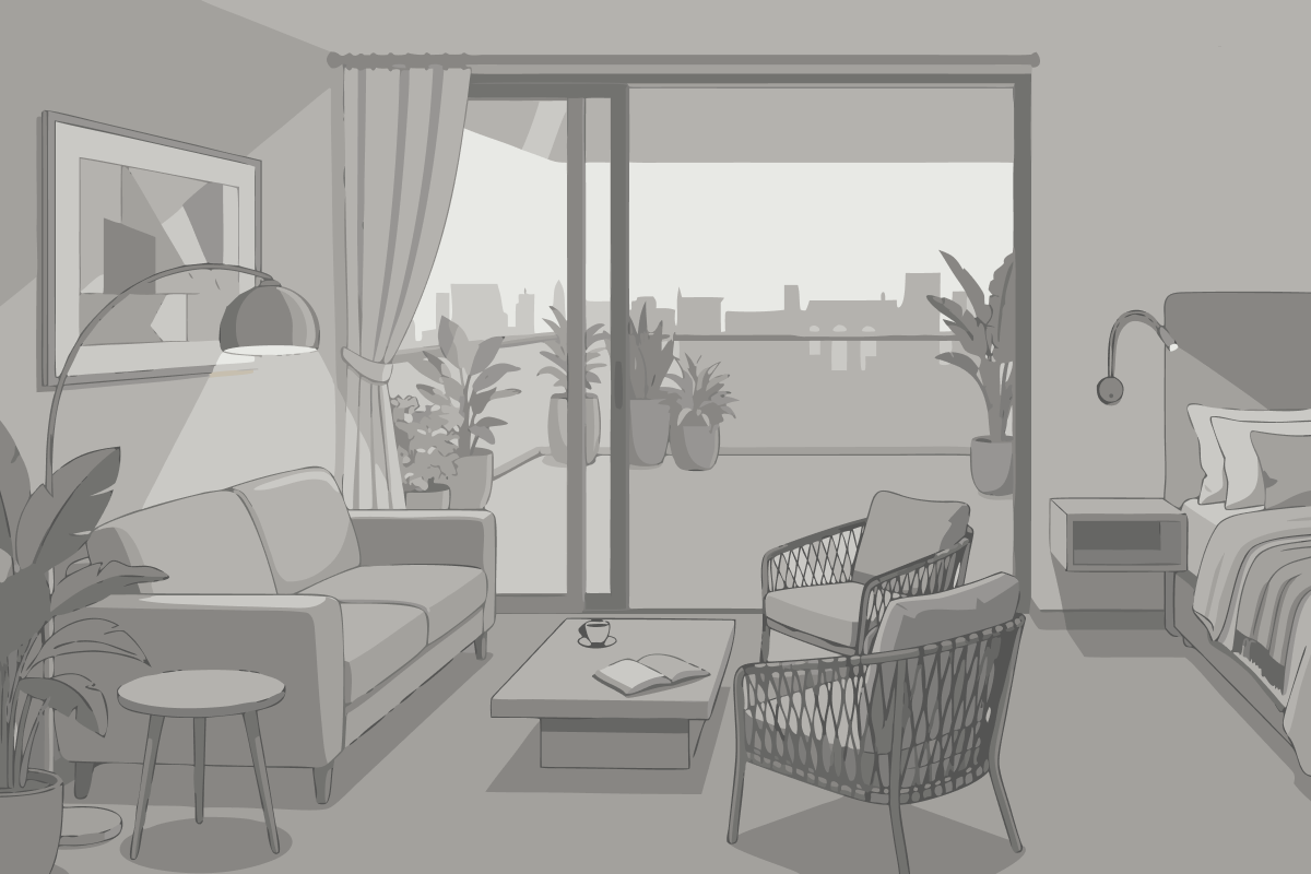 Appartement met Balkon